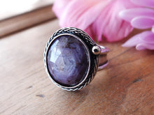 Load image into Gallery viewer, Rose Cut Star Sapphire Ring or Pendant (Choose Your Size)