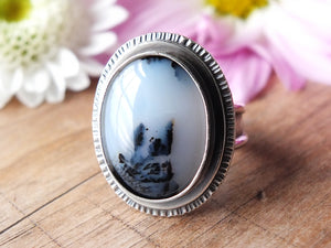 Dendritic Agate Ring or Pendant (Choose Your Size)