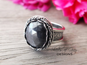 RESERVED: Gray Rose Cut Sapphire Ring or Pendant (Choose Your Size)