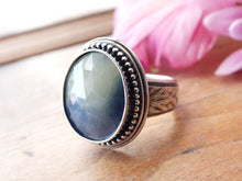 Load image into Gallery viewer, Rose Cut Bi-color Sapphire Ring or Pendant (Choose Your Size)