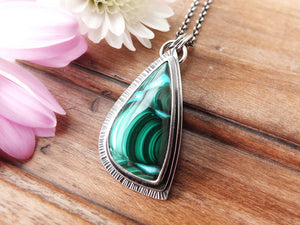 Malachite and Chrysocolla Pendant