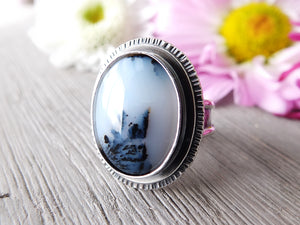 Dendritic Agate Ring or Pendant (Choose Your Size)