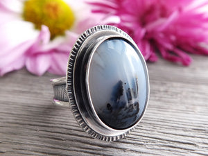 Dendritic Agate Ring or Pendant (Choose Your Size)