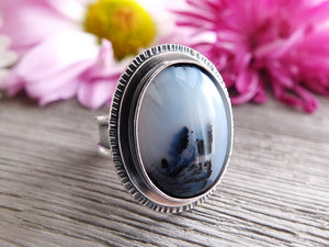 Dendritic Agate Ring or Pendant (Choose Your Size)