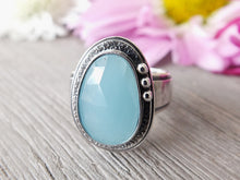 Load image into Gallery viewer, Rose Cut Aquamarine Ring or Pendant (Choose Your Size)