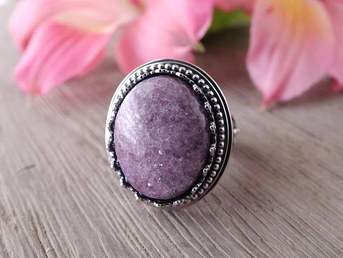 Lepidolite Ring or Pendant (Choose Your Size)