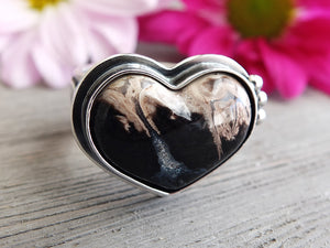 Indonesian Palm Root Heart Ring or Pendant (Choose Your Size)