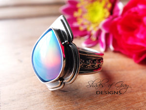 Aurora Opal Ring (Choose Your Size)