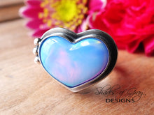 Load image into Gallery viewer, Aurora Opal Heart Ring (Choose Your Size)