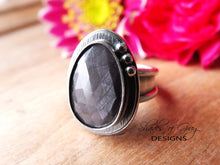 Load image into Gallery viewer, Gray Rose Cut Sapphire Ring or Pendant (Choose Your Size)