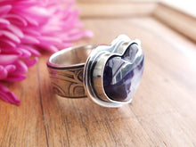 Load image into Gallery viewer, Morado Opal Heart Ring or Pendant (Choose Your Size)