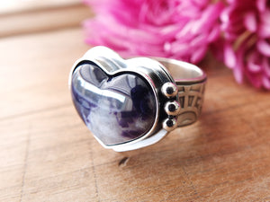 Morado Opal Heart Ring or Pendant (Choose Your Size)