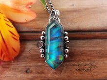 Load image into Gallery viewer, Aurora Opal and Quartz Doublet Pendant