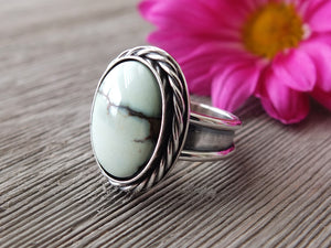 Butterfly Wing Variscite Ring or Pendant (Choose Your Size)