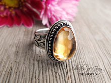 Load image into Gallery viewer, Rose Cut Citrine Ring or Pendant (Choose Your Size)