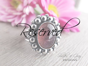 RESERVED: Pink Tourmaline Ring or Pendant (Choose Your Size)