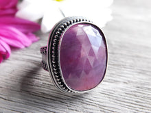 Load image into Gallery viewer, Pink and Purple Rose Cut Sapphire Ring or Pendant (Choose Your Size)