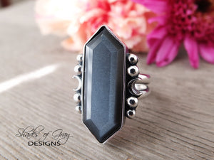 Gray Lattice Moonstone Ring or Pendant (Choose Your Size)