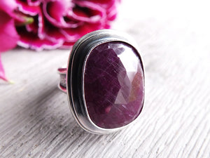 Rose Cut Ruby Ring or Pendant (Choose Your Size)