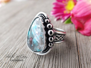 Sugar Water Flower Agate Ring or Pendant (Choose Your Size)