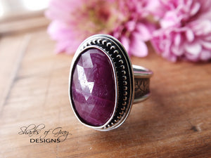 Rose Cut Ruby Ring or Pendant (Choose Your Size)