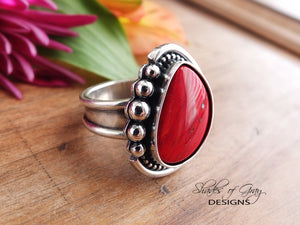 Red Rosarita Ring or Pendant (Choose Your Size)
