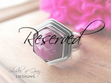 Load image into Gallery viewer, RESERVED: Rose Cut Hexagonal Ruby Ring or Pendant (Choose Your Size)