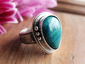 Peruvian Chrysocolla Ring or Pendant (Choose Your Size)