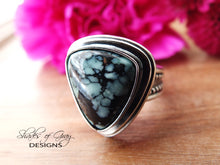 Load image into Gallery viewer, RESERVED: Webbed Nevada Variscite Ring or Pendant (Choose Your Size)