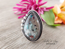 Load image into Gallery viewer, Sugar Water Flower Agate Ring or Pendant (Choose Your Size)