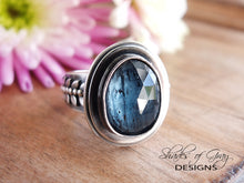Load image into Gallery viewer, Rose Cut Teal Kyanite Ring or Pendant (Choose Your Size)