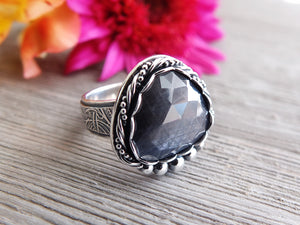 Gray Rose Cut Sapphire Ring or Pendant (Choose Your Size)