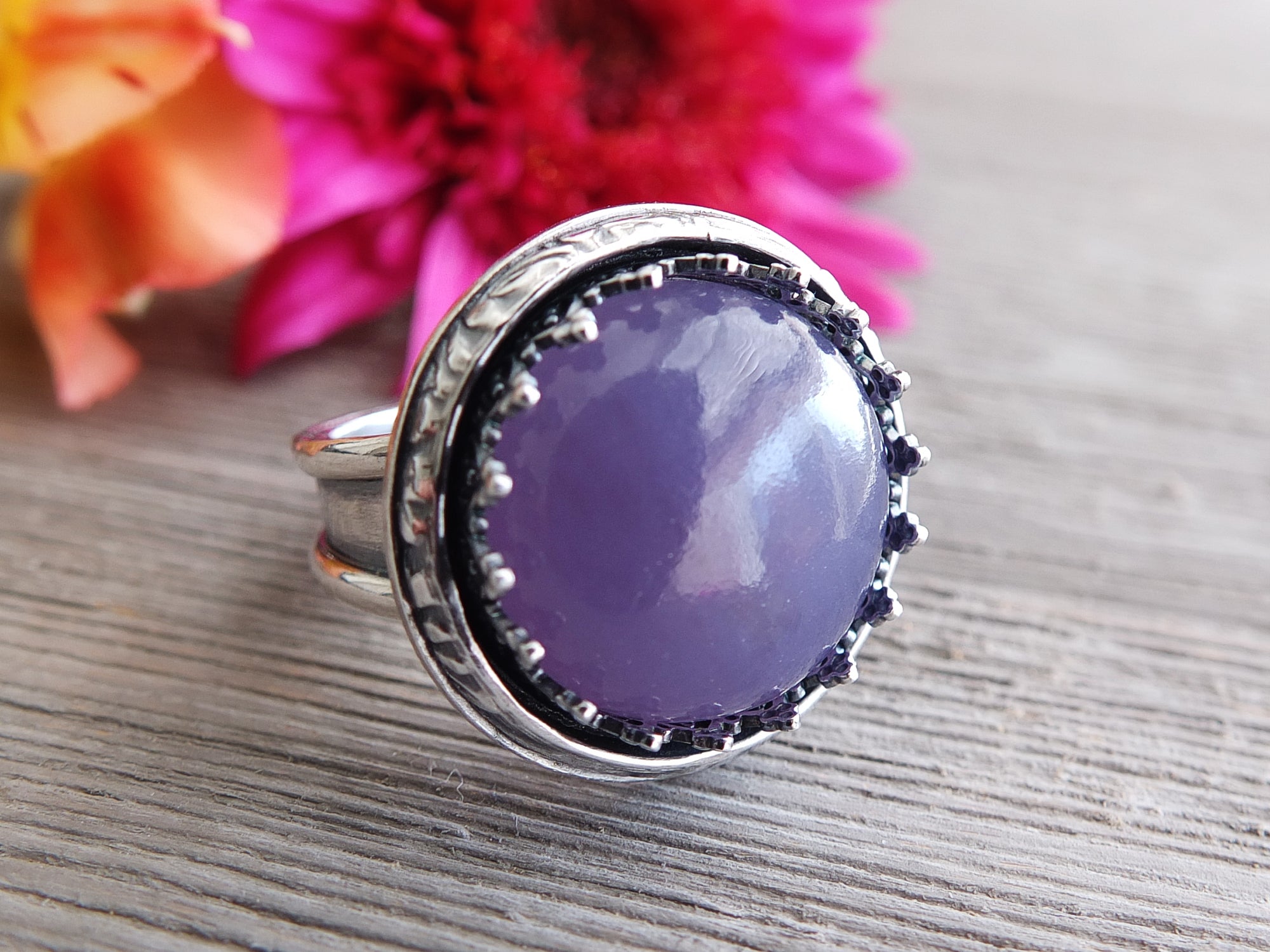 Lepidolite ring on sale