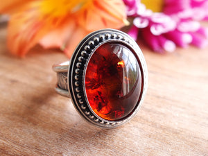 Amber Ring or Pendant (Choose Your Size)
