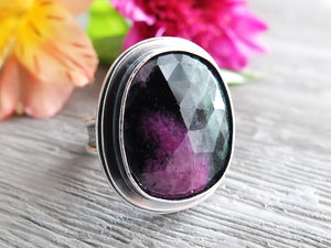 Rose Cut Ruby Zoisite Ring or Pendant (Choose Your Size)