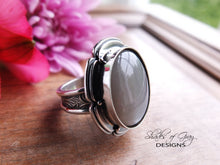 Load image into Gallery viewer, Gray Moonstone Ring or Pendant (Choose Your Size)