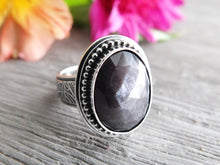 Load image into Gallery viewer, Gray Rose Cut Sapphire Ring or Pendant (Choose Your Size)