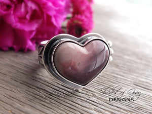 Hyacinth Jasper Heart Ring or Pendant (Choose Your Size)