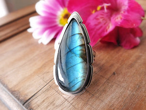 Blue Labradorite Ring or Pendant (Choose Your Size)
