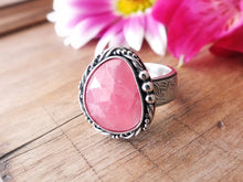 Load image into Gallery viewer, Rose Cut Rhodochrosite Ring (Choose Your Size)