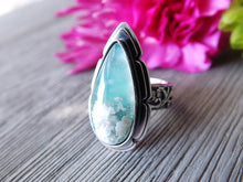 Load image into Gallery viewer, Plume Agate and Chryscolla Ring or Pendant (Choose Your Size)