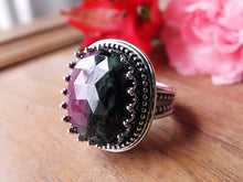 Load image into Gallery viewer, Rose Cut Ruby Zoisite Ring or Pendant (Choose Your Size)