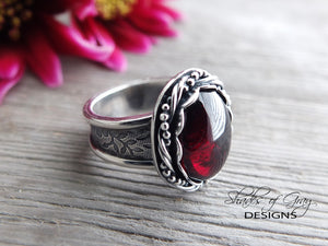 Garnet Ring or Pendant (Choose Your Size)