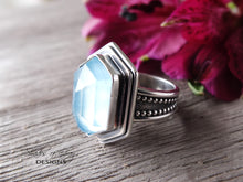 Load image into Gallery viewer, Hexagonal Aquamarine Ring or Pendant (Choose Your Size)