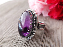 Load image into Gallery viewer, RESERVED: Atomic Amethyst Ring or Pendant (Choose Your Size)