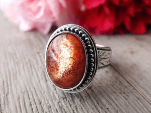 RESERVED: Sunstone Ring or Pendant (Choose Your Size)