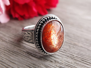 RESERVED: Sunstone Ring or Pendant (Choose Your Size)