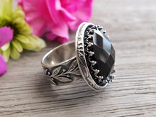 Load image into Gallery viewer, Rose Cut Black Onyx Ring or Pendant (Choose Your Size)