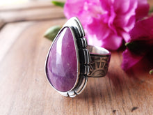 Load image into Gallery viewer, Notched Rose Cut Sapphire Ring or Pendant (Choose Your Size)
