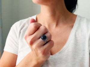 Black Onyx Ring or Pendant (Choose Your Size)